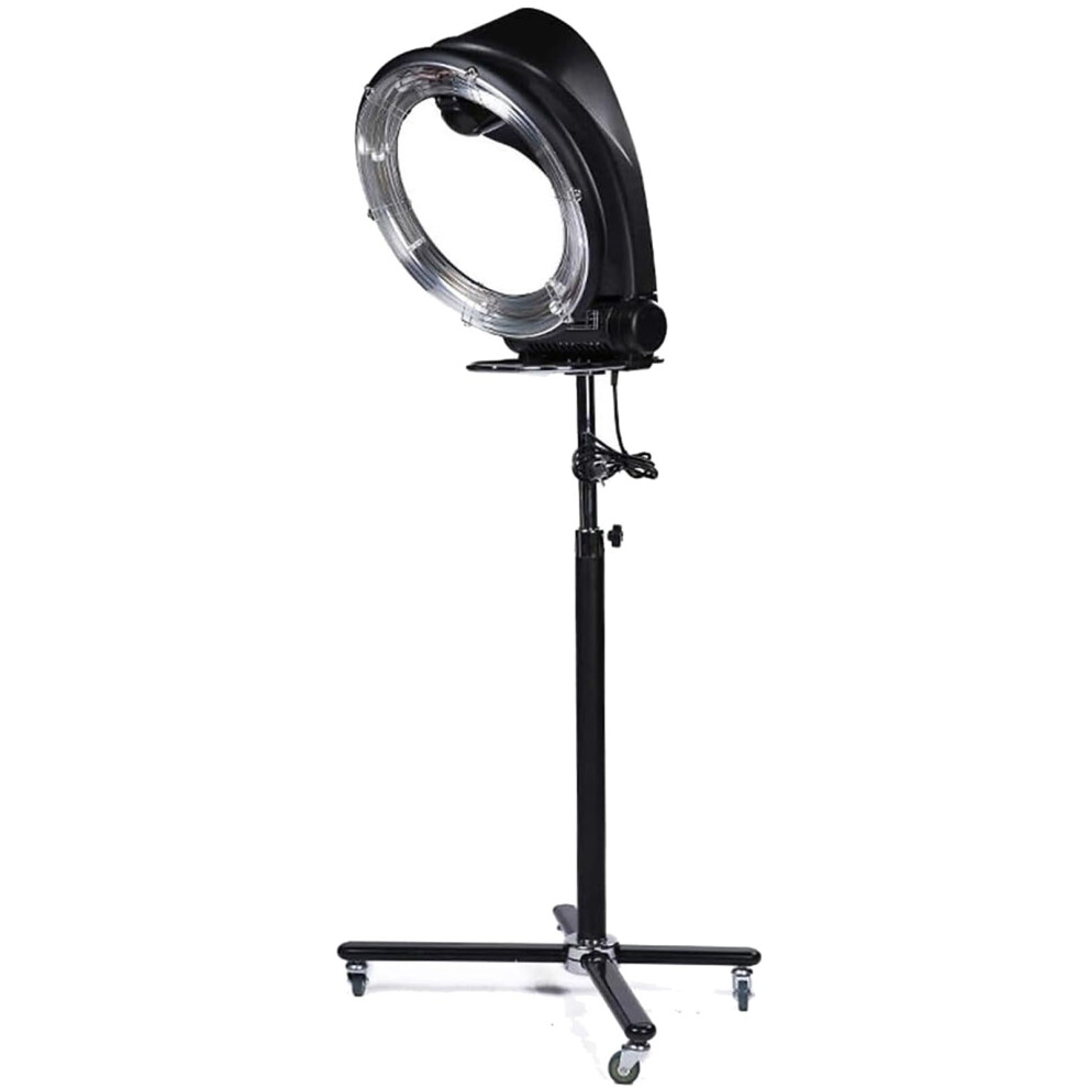 Black 3 In 1 Professional Hair Dryer And Color Processor, 950W Infrared, Adjustable Height Steamer Â