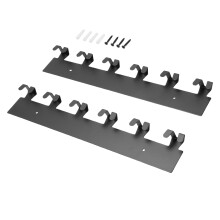 2 Stück Eisen-Wand-Schlüsselhalter mit 6 Doppelhaken, 13,8x2,4 Zoll Eingangsorganizer