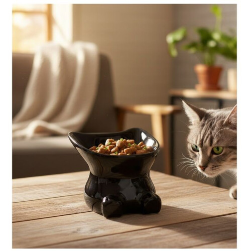 Futternapf für Katze 12 cm Dobby schwarz 2