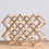 Foldable Wooden Wine Rack 10 Bottle Countertop Holder Rustic SpaceSaving Storage for Kitchen Bars 1