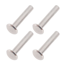 4x22x8.5mm Stainless Steel Rivet Stud Set for Leather Crafts, 100PCS