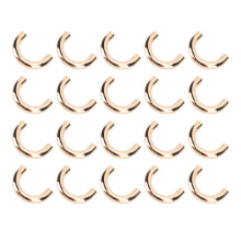 20Pcs Metal U-Shaped Ring Bag Connectors, Gold, 25x17mm