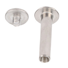 100 Sets M3 Stainless Steel Flat Head Rivet & Screw Fasteners 4x16x8.5mm