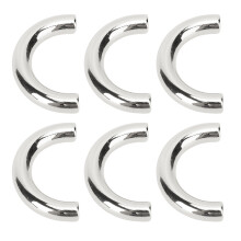 20 Pcs Silver U-Shaped Bag Clasp Connectors 19.5x14mm