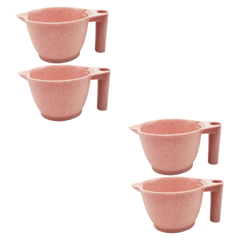 Hair Dye Mixing Bowl Set, Durable PP with Ergonomic Handle for Salon and Home Coloring