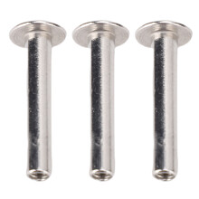 100 Pairs M3 Stainless Steel Rivets Screws Set for Leather & Crafts