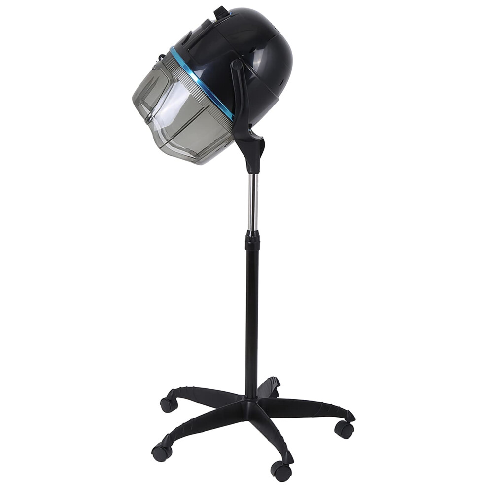 Professional Hooded Hair Dryer with Adjustable Rolling Stand for Salon and Home Even Heat