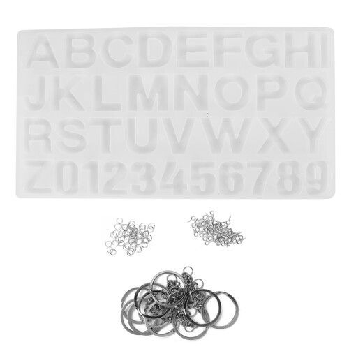 Κιτ χειροτεχνίας DIY με κρίκους για μπρελόκ και κρίκους για άλματα, ανθεκτικά 2