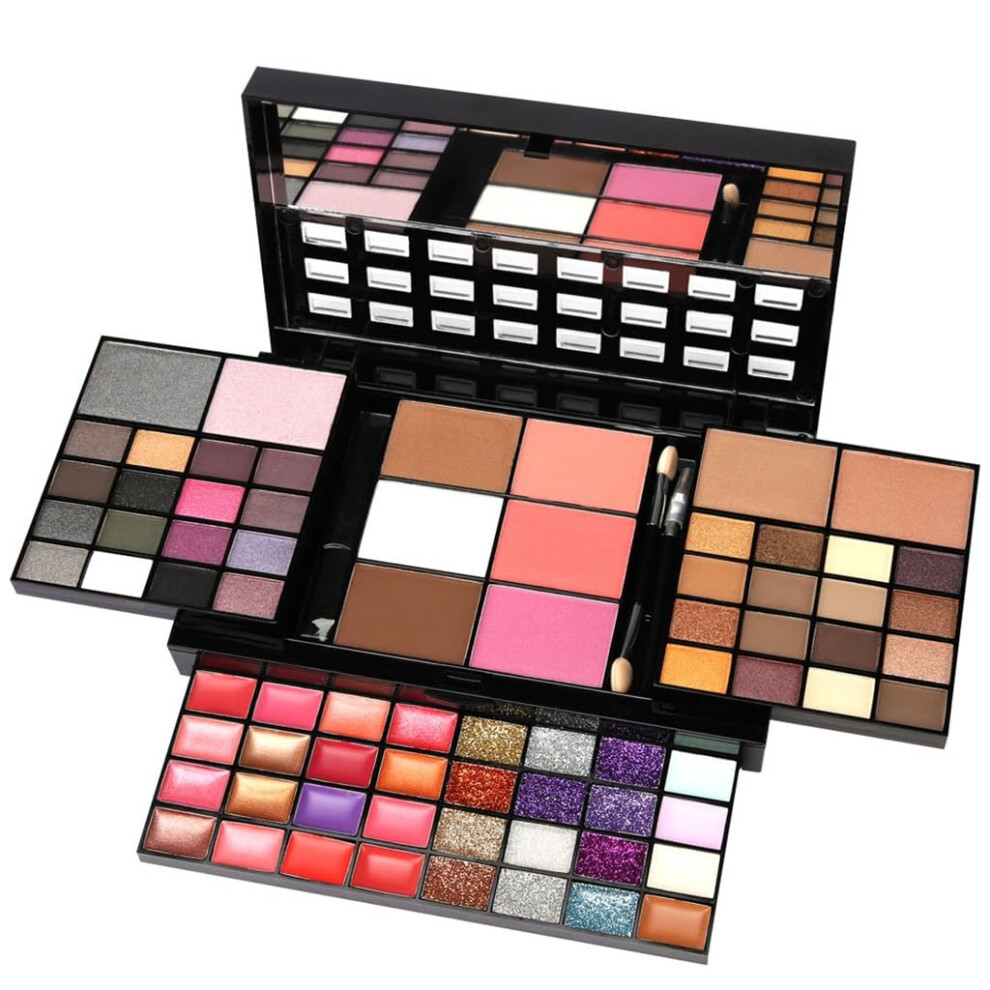 74 Color Eyeshadow Palette Makeup Set with Matte and Shimmer Shades for Smooth Blending