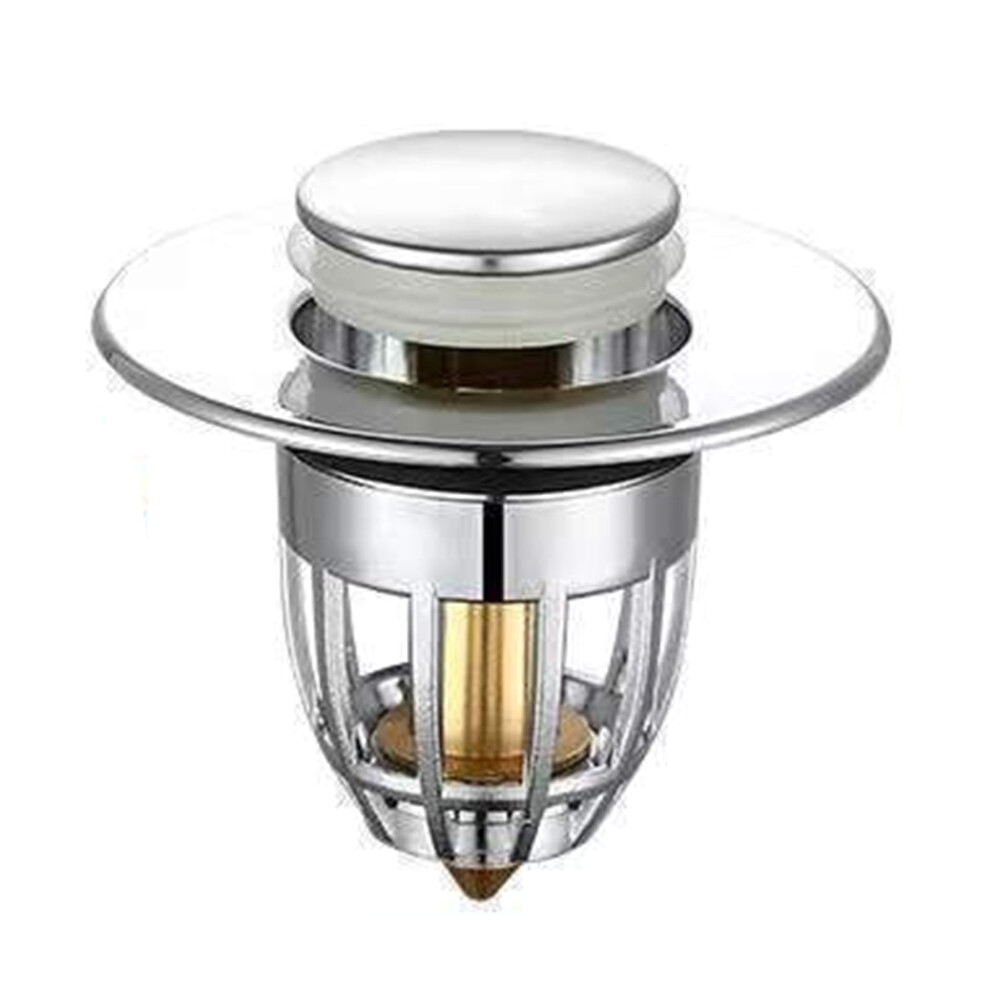 Bathroom Sink Drain Stopper 36Mm Brass Basin Plug Rust Resistant Popup Click Clack Design 9094768372050