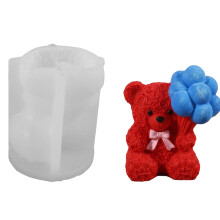 Rose Animal Figures Silicone Mold Food Grade Silicone-rosebear