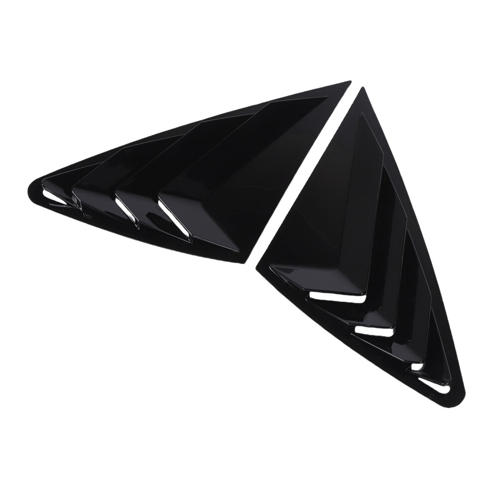 Pair Abs Rear Side Window Louvers For Glc Coupe C254 2024+ Black 4171383187513