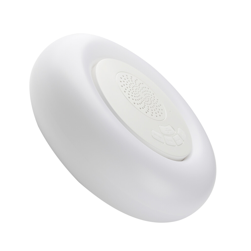 Waterproof Floating Bluetooth Speaker With Nightlight, 5W, 1200Mah, Rgb Colors White 4641380711238