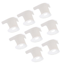 8pcs White Lock Sheet Holders Set | Easy Bed Sheet Fixing, 20.5x12.9x11.6cm