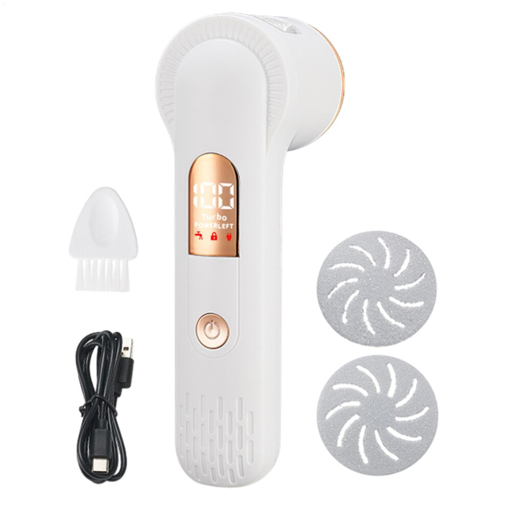 Electric Foot File Callus Remover with Dual Speed Modes USB Rechargeable and 3 Roller Heads for Smooth Feet