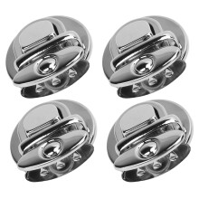 Silver Purse Press Lock 25mm Metal Tuck Clasp for Handbag Craft