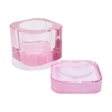 Dish Cups For Nail Art Acrylic Liquids Clear Glass Nail Monomer Liquids Bowl Dampen Dish Acrylic Powder Holder Glass Jar Glass Brush Container