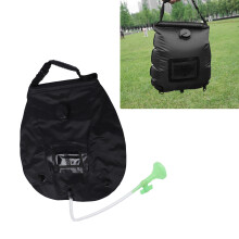20L Tragbare schwarze PVC-Duschtasche mit Duschkopf für Camping im Freien