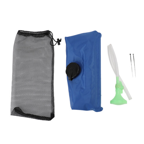20L Solar-Camping-Duschenbeutel mit umschaltbarem Kopf – Blau, Strapazierfähiges Tuch 2