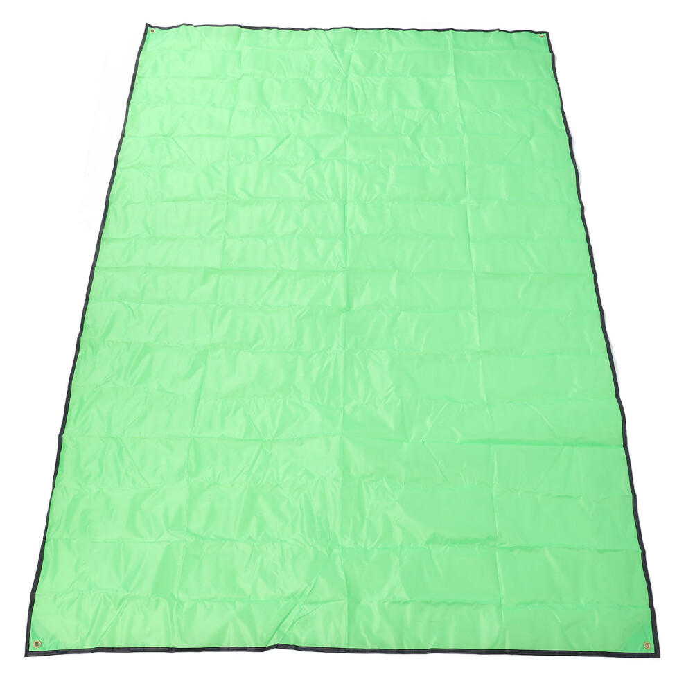 Green Waterproof Camping Tarp 220X180cm Oxford Cloth Beach Mat Grass