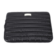 Leichter 14" gesteppter Puffer-Laptoptasche, 36x26cm, Schwarz