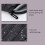 Leichter 14" gesteppter Puffer-Laptoptasche, 36x26cm, Schwarz 5