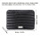 Leichter 14" gesteppter Puffer-Laptoptasche, 36x26cm, Schwarz 2