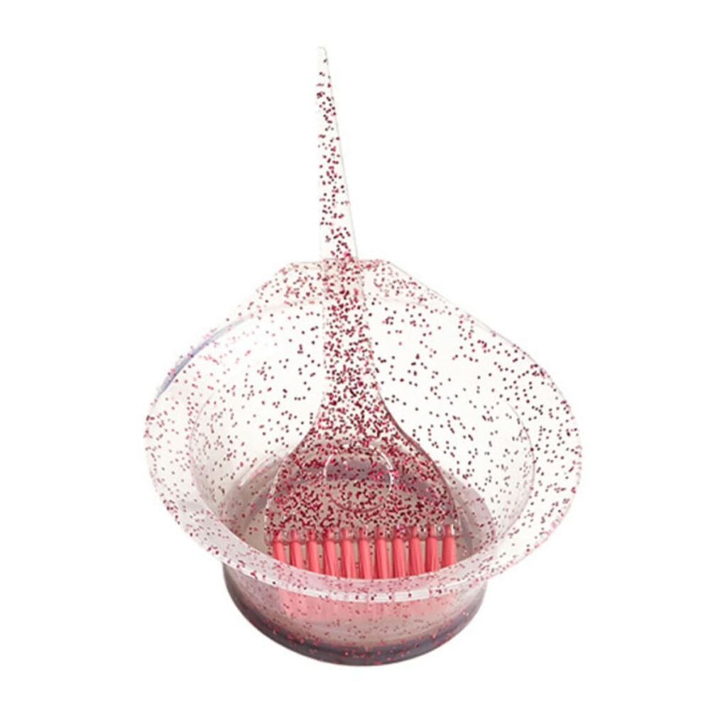 Hair Dye Brush and Bowl Set Red, Professional Hair Coloring Kit for Precise Color Application