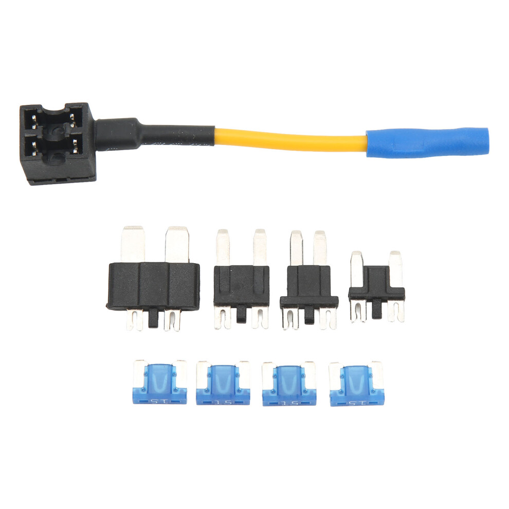 Car Add Circuit Fuse Adapter 14Awg 15A Insulated Blade Fuse Holder Kit 6901380496718