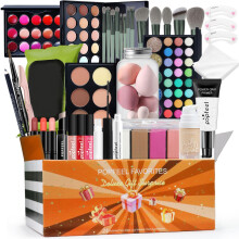 All in One Makeup Kit for Women with Brushes and Palette, LongLasting Shades, Gift Set