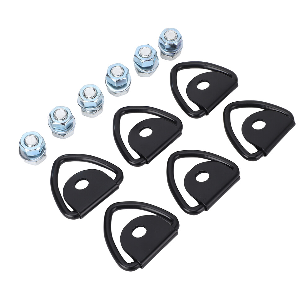 6Pcs Heavy Duty Steel V Ring Tie Down Anchors With M12 Bolts For Trucks & Trailers 8471380715129