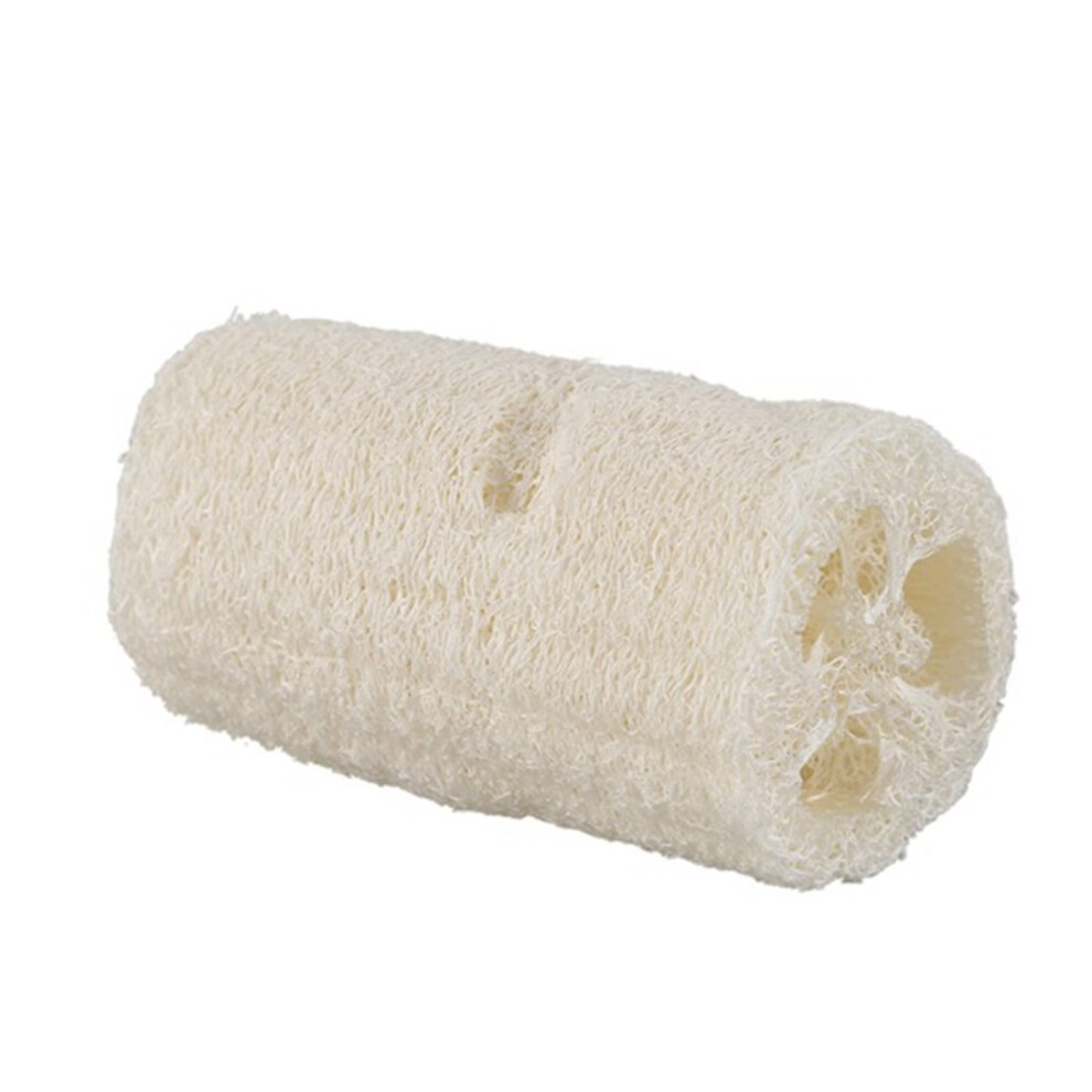 Natural Loofah Sponge 2 Pack for Dry Brushing and Exfoliating, Natural Fiber Body Scrubber