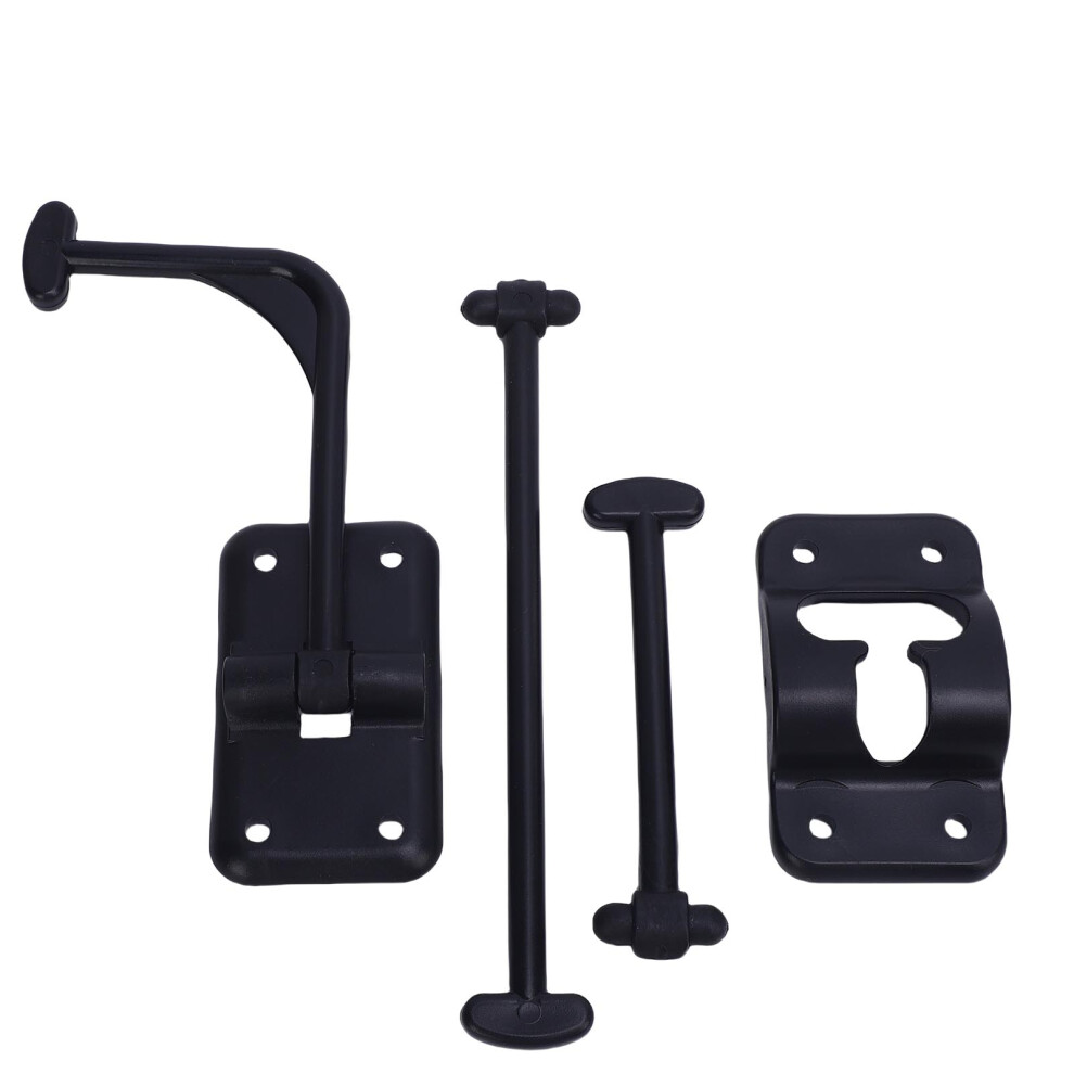 Rv Entry Door Holder Multifunctional 90 Lock For Campervan & Trailer Black 3381380715430