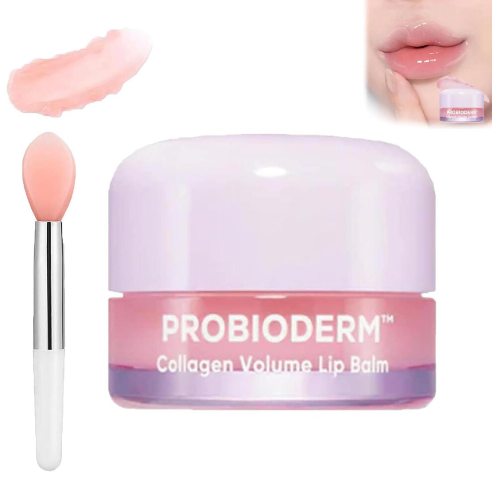 Pink Collagen Lip Balm 15Ml For Deep Hydration And Crack Prevention, Creamy Moisturizing Formula