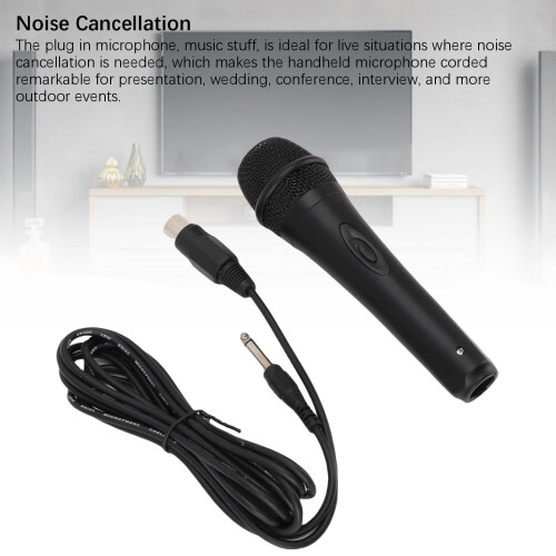 Dynamic Cardioid Handheld Wired Microphone for Singing, Speech & Karaoke 2