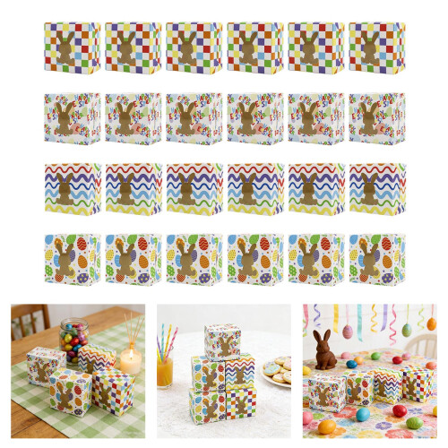 Set van 24 geassorteerde paaskonijn-geschenkdozen met 1