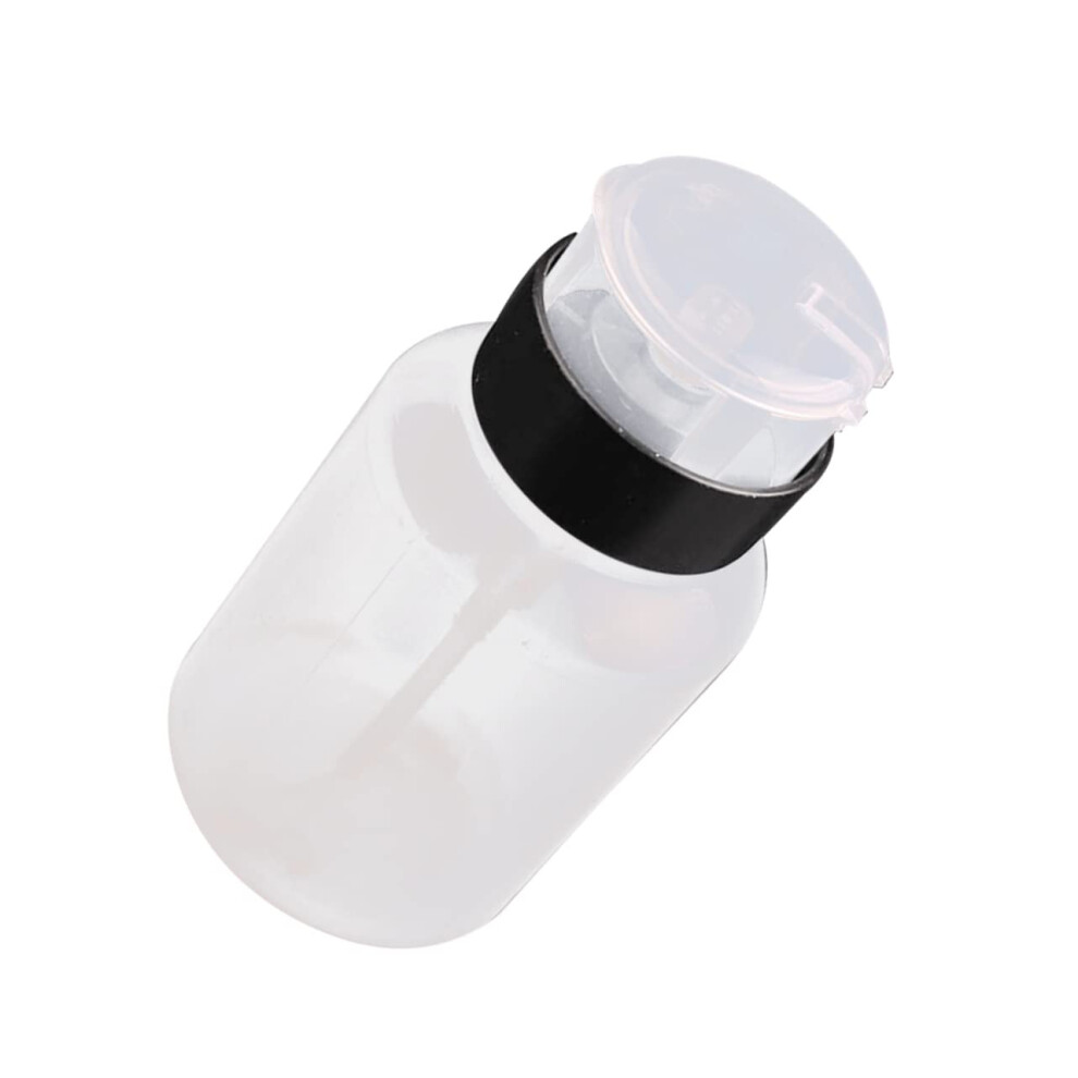Nail Polish Remover Pump Bottle 220ml Lockable Dispenser for Toner and Liquid Storage