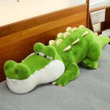 (70cm)Oreiller en peluche crocodile adapté aux enfants avec tissu moelleux pour chambre à coucher et cadeau