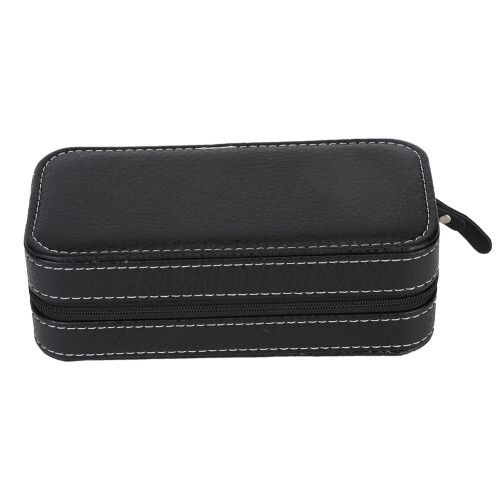 Portable Watch Box with Versatile Usage, Secure Storage Travel Case Featuring Durable PU Material, Compact Design with Soft Interior Lining and Precis