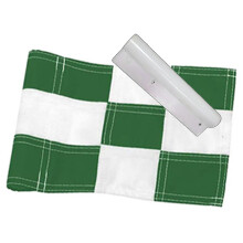 Duurzaamheid Scheurbestendig Golf Groene Vlag-Groen en wit