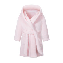 Kids Bathrobe Fleece Dressing Gown Hooded Robe Unisex Plush Loungewear Light Pink Size 1112 Years