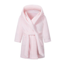 Short Hooded Nightgowns Robe For Baby Boys Solid Pink 910 Years Belted Long Sleeve Flannel Plush Hooded Bathrobe