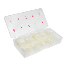 Fake Nails 1500pcs Short Full Cover Nail Tips for Women Glossy Water Resistant Durable for Weddings and Parties
