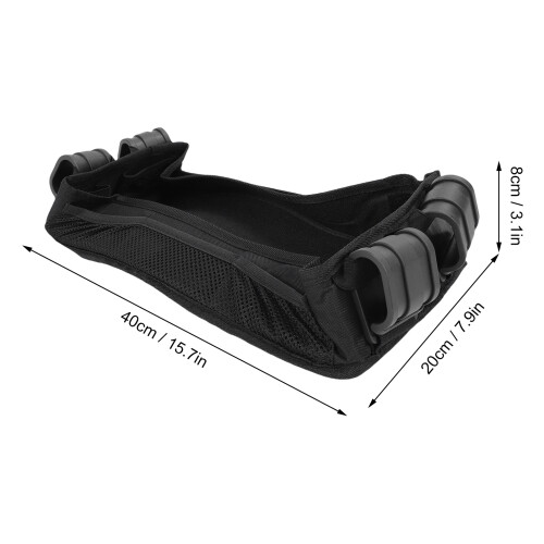 Extra robuste, auslaufsichere Kinderwagen-Snackschale mit Mesh-Taschen, S 1