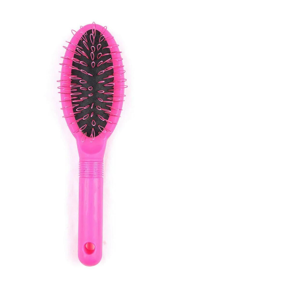 Wig Brush Hair Extension Brush with Looped Bristle Design for Gentle Detangling Rose Red Black