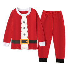 Toddler Pajamas Unisex Christmas Sleepwear Set Santa Red 45 Years TShirt And Pants
