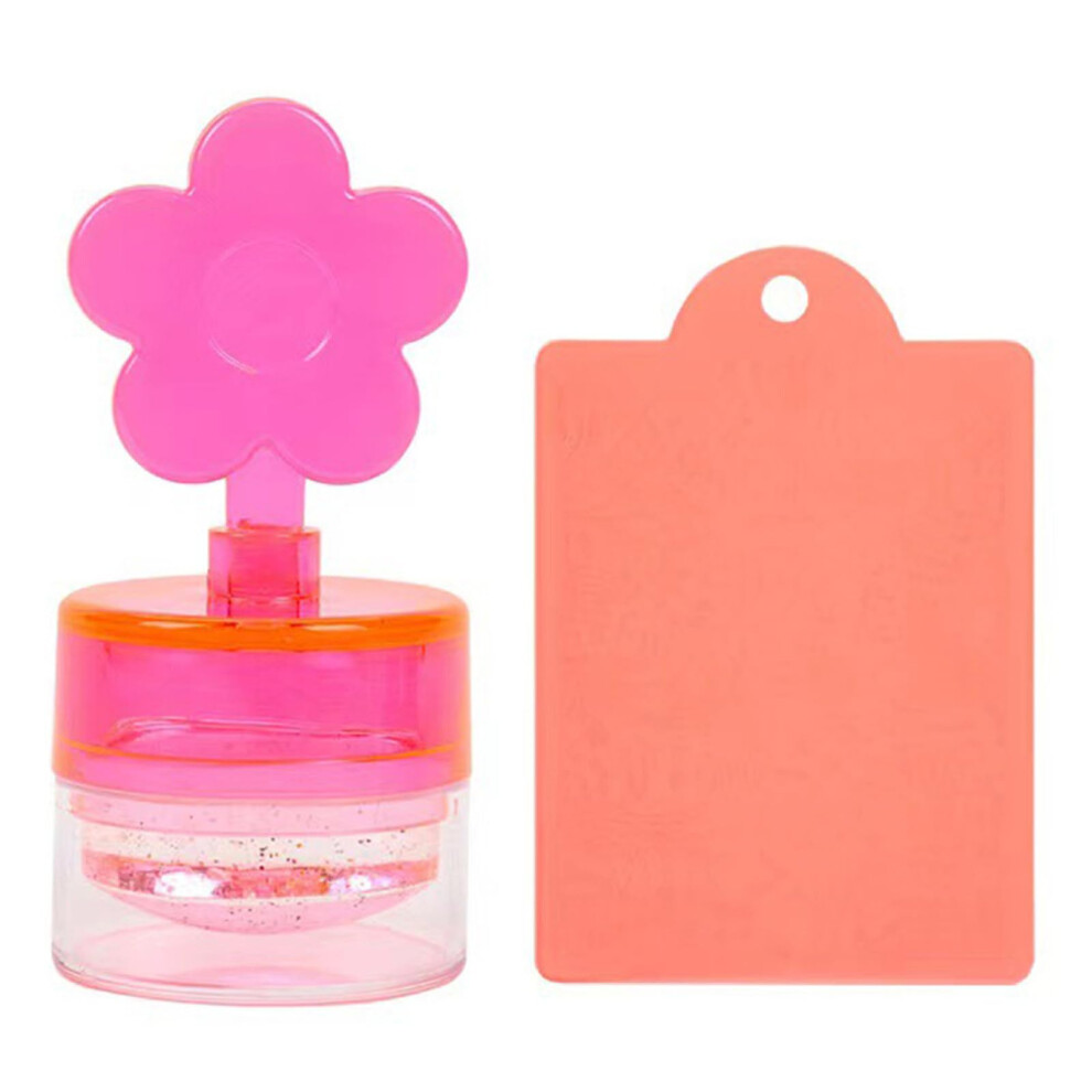 Nail Art Stamper Transparent Jelly Silicone with Scraper for French Manicure Detachable Head