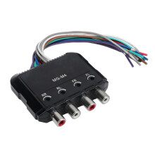 Convertisseur audio de haut en bas, 4 canaux RCA, réduction du bruit pour amplificateur