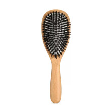 Boar Bristle Hair Brush for Women and Men, Paddle Brush for Thick Curly Long Hair, Reduces Frizz