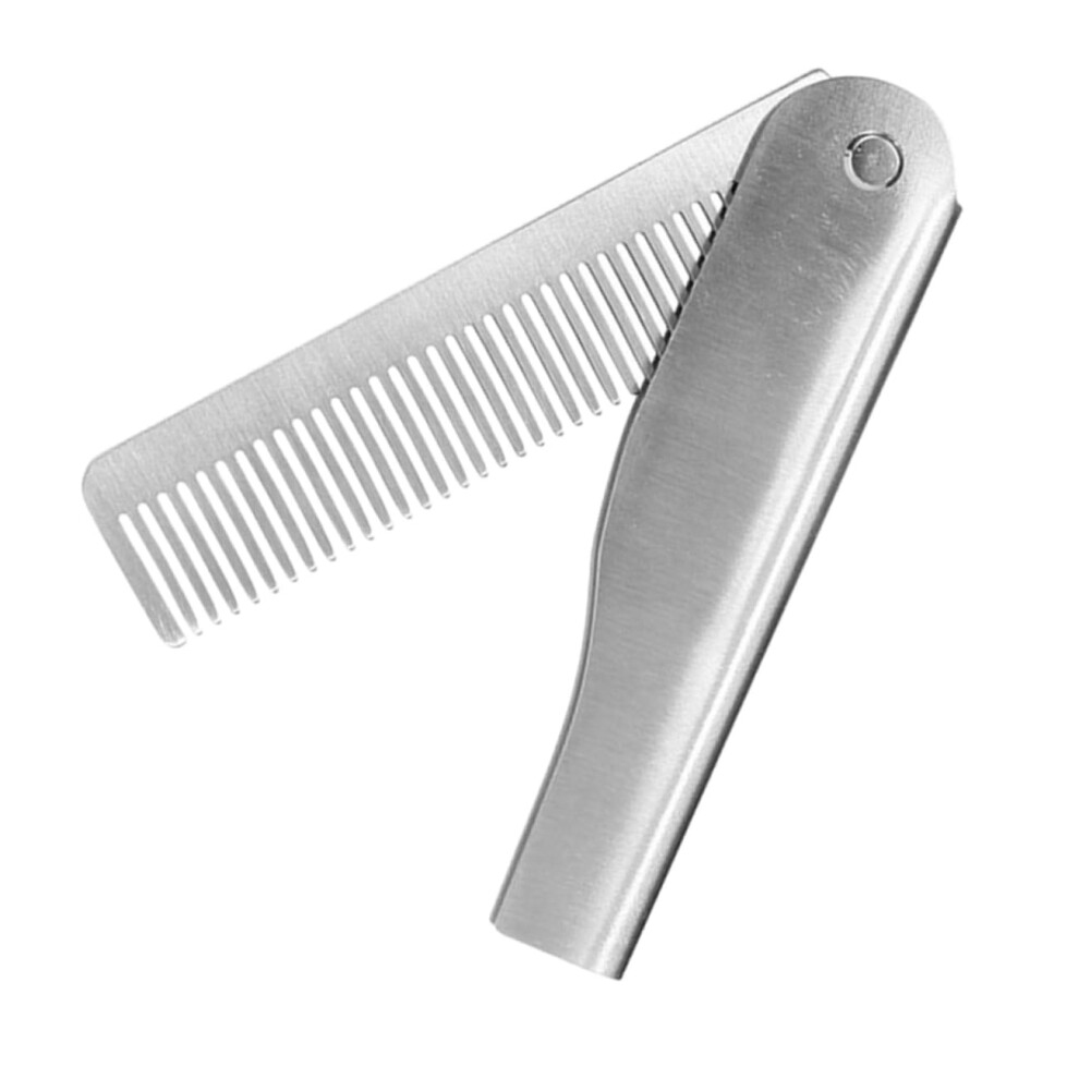 Unisex Beard Comb Folding Hair Comb With Fine Teeth For Mustache Styling And Pocket Beard Grooming